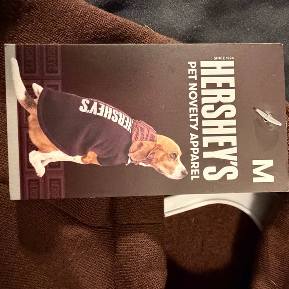 Hershey’s Chocolate Bar Dog Hoodie Costume Brown Silver M | Licensed Pet Apparel - Picture 7 of 8
